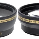Wide Angle & Telepho Lens for Canon HV40 HV30 HV20 HF M500 M406 M400 M52 M50 M41