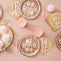 144 Pc Mr and Mrs Wedding Paper Plates, Napkins, Cups, Cutlery, Serves 24