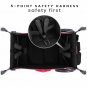 Keenz 7S Push Pull 2-Kid Baby Toddler Kids Wheeled Stroller Wagon w/ Canopy, Red