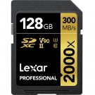 Lexar Professional 128GB 2000x UHS-II SDXC Memory Card Up to 300MB/s without Rea
