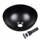 Aquaterior Bathroom Vessel Sink Porcelain Ceramic Vanity Basin Drain AQT0134