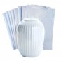 100 Pack PVC Heat Shrink Wrap Film Flat Bags for Packaging Soap, Candles, 8x12""
