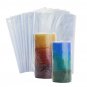 100 Pack PVC Heat Shrink Wrap Film Flat Bags for Packaging Soap, Candles, 10x14""