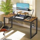 55 inch Computer Desk with Monitor Stand & Splice Board Home Office Gaming Desk