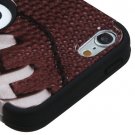 iPod Touch 5th 6th 7th Gen - HARD&SOFT IMPACT ARMOR HYBRID CASE BROWN FOOTBALL