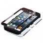 iPod Touch 5th 6th 7th Gen - HARD&SOFT IMPACT ARMOR HYBRID CASE BROWN FOOTBALL