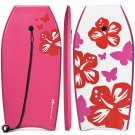 41"" Super Lightweight Bodyboard Surfing W/Leash EPS Core Boarding IXPE Pink