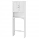 Over The Toilet Rack Bathroom Space Saver Laundry Towel Storage Organizer White