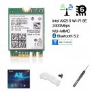 Intel WiFi 6E AX210NGW M.2 NGFF Wireless Card 802.11ax Network Bluetooth Adapter