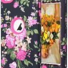 For iPod Touch 5th 6th 7th Gen - Hard Hybrid Armor Impact Case Pink Black Flower