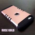 iPod Touch 5th 6th 7th Gen - HYBRID HIGH IMPACT ARMOR CASE COVER ROSE GOLD BLACK