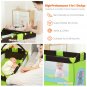 Costway Green Baby Crib Playpen Playard Pack Travel Infant Bassinet Bed Foldable