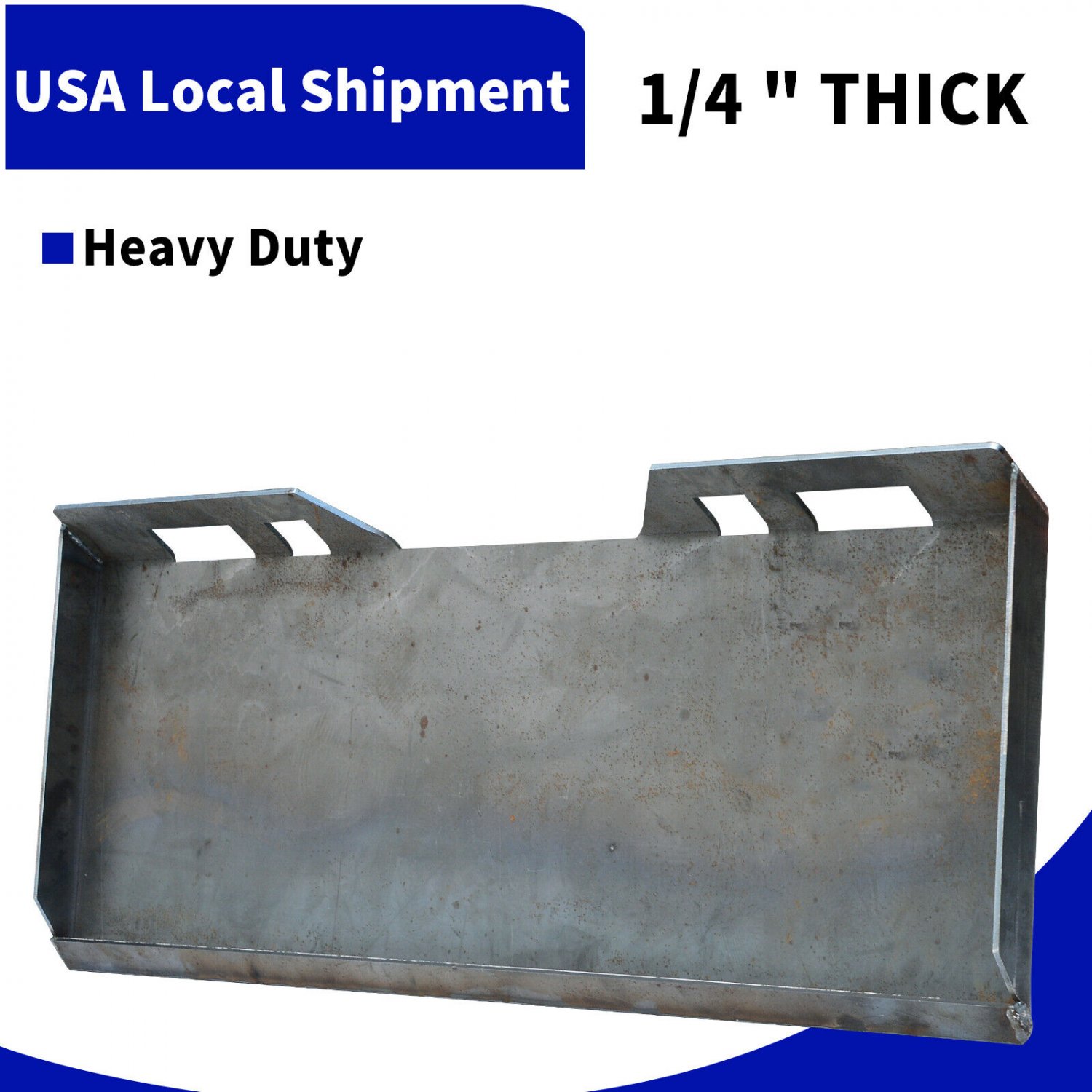 1/4"" Mount Plate Skid Steer Loader Attachment for Kubota & Bobcat Tractor Heavy