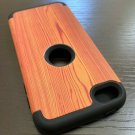 For iPod Touch 5th 6th 7th Gen - Hard Hybrid Armor Impact Case Cover Brown Wood
