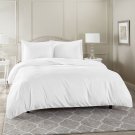 Duvet Cover Set Soft Brushed Comforter Cover W/Pillow Sham, White - Twin