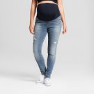 Isabel Maternity Crossover Panel Skinny Jeans, Medium Wash, 00/24