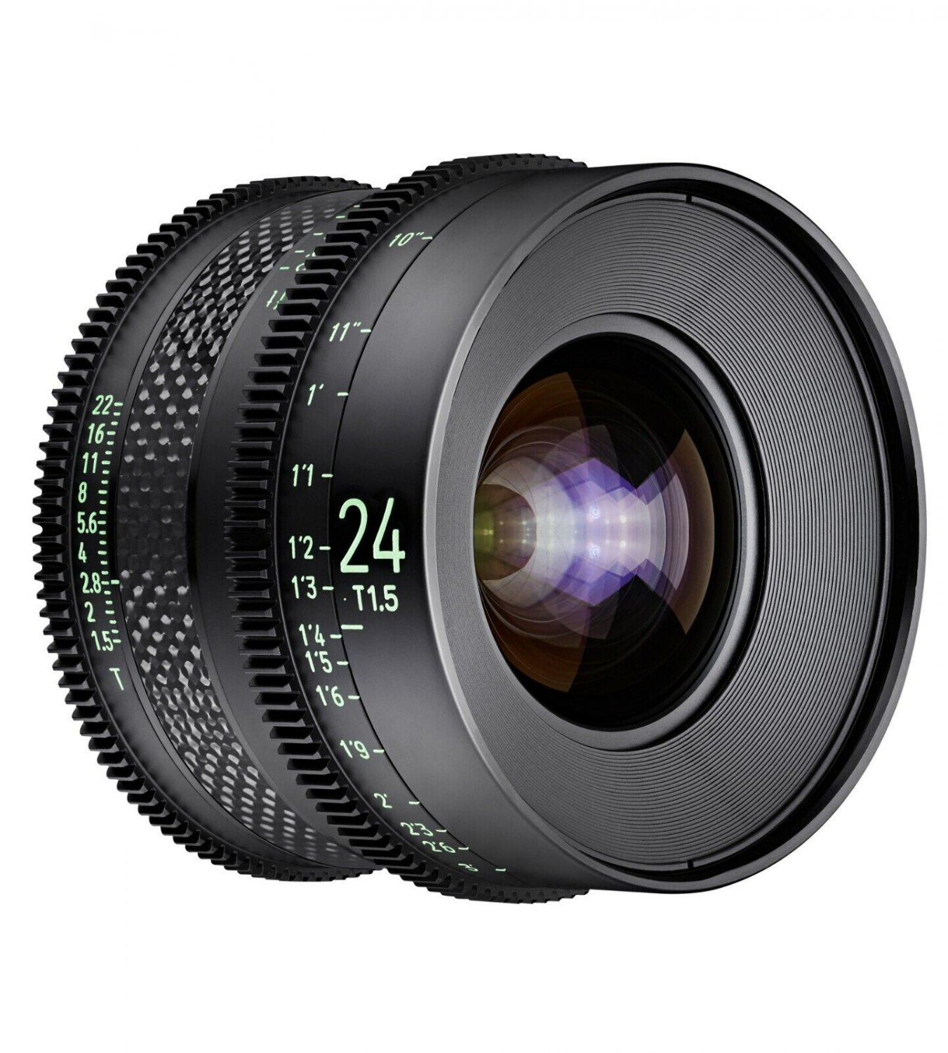 Rokinon XEEN CF Carbon Fiber 8K 24mm T1.5 Pro Cine Lens for Canon EF