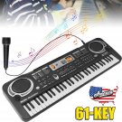 61 Key Digital Piano Electronic Keyboard Electric Piano Music W/ Microphone Kids