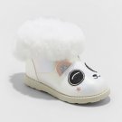 Toddler Girls' Dyllis Panda Ankle Fashion Boots - Cat & Jack White 4