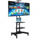 32-75"" Universal Flat Screen TV Carts Stand Mobile TV Console Stand with Mount
