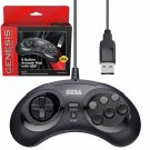 Retro-Bit Official Sega Genesis USB Controller 8-Button Pad for Sega Genesis NEW