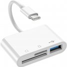 USB C 3 in 1 Card Reader Adapter USB Camera Micro SD Memory Slot OTG Hub