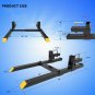 1500lbs 60"" Tractor Forks Clamp For Skid Steer Loader Bucket W/ Stabilizer Bar