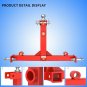 Tractor 2"" Receiver Trailer Hitch Drawbar Gooseneck 3 Point Hay Bale Attachment
