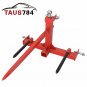 3 Point Hay Bale Spear Receiver Hitch Cat 1 Tractor W/ 1-7/8"" Gooseneck Ball US