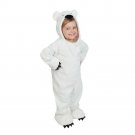 Wondershop Polar Bear Plush Jumpsuit Simple Zip Costume - White/Silver 18-24M