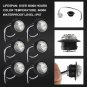 20x 3/4"" 12V Side Marker Light LED Truck Trailer Round Underbody Rock Lamp White