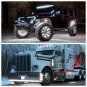 20x 3/4"" 12V Side Marker Light LED Truck Trailer Round Underbody Rock Lamp White