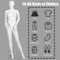 Costway 5.8FT Female Mannequin Plastic Full Body Dress Form Display w/Base White