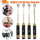 4Pcs Hex Screwdriver Wrench Driver Tool Set for SCX24 1:24 1:18 RC Car Traxxas