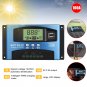 100A MPPT Solar Panel Regulator Charge Controller 12/24V Auto Focus Tracking New