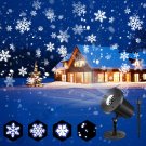 Xmas LED Snowflake Projector Lights Laser Moving Landscape Christmas Decor Lamp