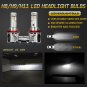 2x H8 H9 H11 LED Headlight Conversion Kit High Low Beam Bulbs 6500K Canbus White