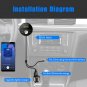 3 USB Charger Wireless Handsfree Bluetooth FM Transmitter MP3 Player Car Adapter