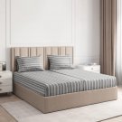 Striped Bed Sheets - Pin Striped Sheets - Grey And White Sheets - Grey And White Striped