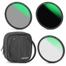 NEEWER 58mm 4-in-1 Magnetic Lens Filter Kit, Includes Neutral Density ND1000+MCUV+CPL+Ada
