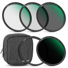 NEEWER 72mm Magnetic ND Lens Filter Kit, ND4 ND8 ND64 ND1000 Filters with Magnetic Adapte
