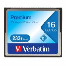 Verbatim 16GB 233X Premium Compact Flash Memory Card