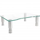 Clear Computer Monitor Stand Riser With Height Adjustable Multi Media Desktop Stand For Fl
