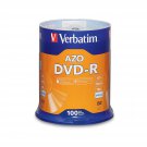 Verbatim DVD-R Blank Discs AZO Dye 4.7GB 16X Recordable Disc - 100 Pack Spindle Frustratio
