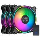 Cooler Master MasterFan MF120 Halo 3in1 Duo-Ring ARGB 3-Pin Fan, 24 Independently LEDS, 120mm PWM