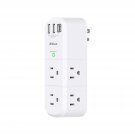 Usb Outlet Extender Surge Protector - With Rotating Plug, 6 Ac Multi Plug Outlet And 3 Usb Ports (