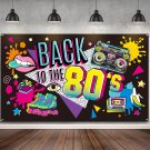 80'S Party Decorations Back To The 80'S Banner 80'S Backdrop Background Decoration For Photography