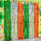 3 Pack St. Patrick'S Day Foil Fringe Curtains St Patricks Day Party Decoration 3.3X6.6 Ft Green Wh