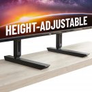 ECHOGEAR Universal Large Stand - Height Adjustable Base for TVs Up to 77" - Wobble-Free Replacemen