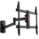 ECHOGEAR Swivel Full Motion TV Wall Mount for TVs Up to 60" - Smooth Extention, Tilt - Wall Templa